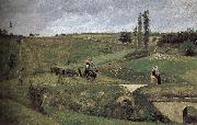 Camille Pissarro Leads to the loose many this graciousness Li road France oil painting artist